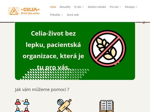 webové stránky občanského sdružení celia - život bez lepku