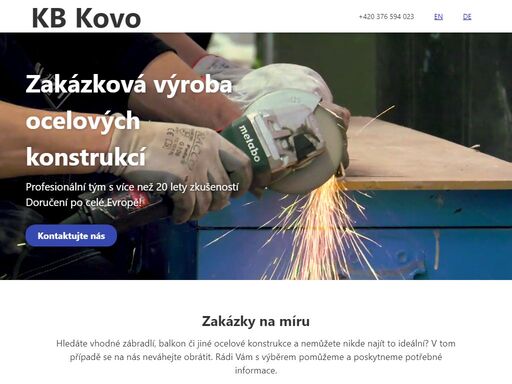 kb kovo je česká firma zaměřující se na zábradlí a kovovýrobu obecně s více než 20 let zkušeností získaných z projektů pro zákazníci po celém světě.