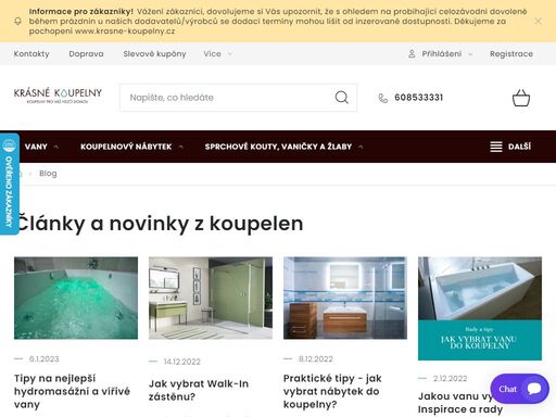 prohlédněte si kvalitní vybavení a nábytek do koupelny. výběr z mnoha značek a produktů. vany, sprchy, umyvadla, ale i koupelnové skříňky a zrcadla.
