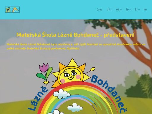 mateřská škola lázně bohdaneč - představení
