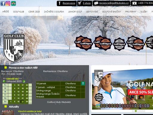 www.golfhluboka.cz