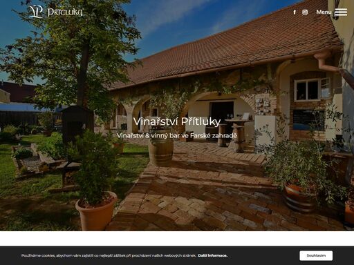 vinařství přítluky & farská zahrada. vinařství ve farské zahradě.e-shop s vínem,degustace vín pod farou,vinná restaurace, ochutnávky vín.