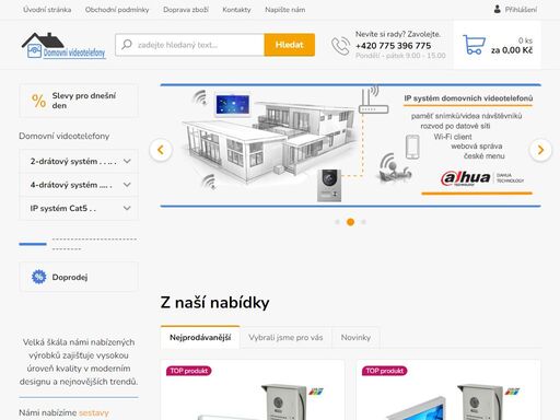 domácí videotelefony, domovní videotelefony, domácí telefony, domovní telefony, dveřní videotelefony
