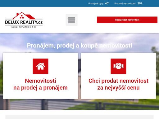 realitní kancelář znojmo - prodej a pronájem nemovitostí | delux reality. realitní kancelář znojmo, delux reality, se zabývá prodejem a pronájmem nemovitostí ve znojmě a jihomoravském kraji. byty, domy, kanceláře, komerční prostory, garáže, chaty, chalupy, pozemky.
