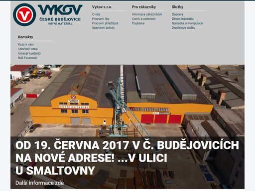 společnost vykov s. r. o. nabízí široký sortiment hutních výrobků doplněný celou řadou služeb pro naše zákazníky.