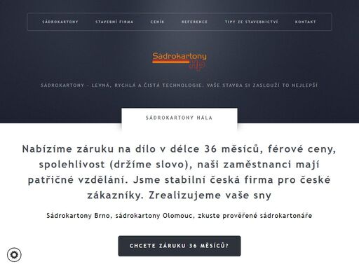 sádrokartonáři vyřeší vaše starosti s rekonstrukcí, výstavbou levně a rychle. nabízíme záruku na dílo v délce 36 měsíců