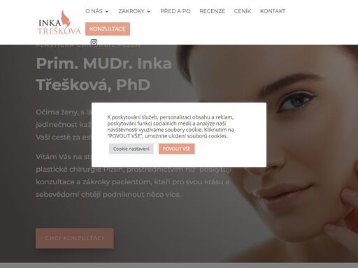 operace prsou, plastická operace břicha, operace očních víček a další plastické operace - prim. mudr. inka třešková,plastická chirurgie plzeň