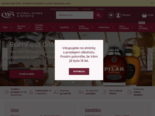 nabízíme výhradně kvalitní, značkové víno a destiláty z celého světa. skladem přes 2 500 druhů vín a destilátů. ? 11 vlastních prodejen.? 25 let zkušeností.