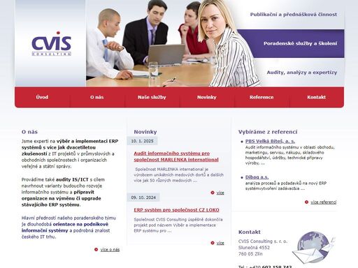 společnost cvis consulting se zaměřuje na poradenství při výběru a implementaci erp systémů.