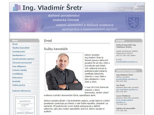ing. vladimir sretr - danovy poradce