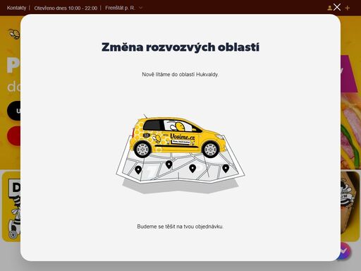 nejrychlejší rozvoz americké pizzy, stripsů, křidélek a nápojů ve frenštátu pod radhoštěm. objednej online a do 30 minut máš jídlo doma!
