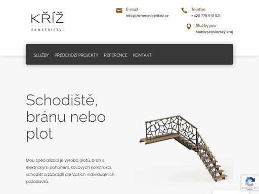 specializuji se na výrobu plotů, bran s elektrickým pohonem, kovových konstrukcí, pergol, schodišť a zábradlí dle vašich individuálních požadavků.