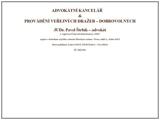 dražební vyhláška