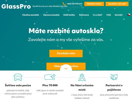 oprava nebo výměna autoskla je pro nás hračka. náš mobilní tým glasspro za vámi přijede, poškozené sklo opraví či vymění a vše vyřídí s vaší pojišťovnou. 
