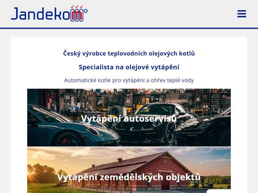 zabýváme se vývojem a výrobou ekologických teplovodních kotlů, ve kterých lze spalovat kromě lehkých topných olejů (lto) také použité (regenerované) oleje.