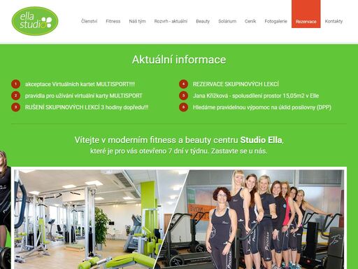 dopřejte svému tělu nejen fitness pohyb, ale i příjemnou regeneraci v novém fitness a beauty centru ella