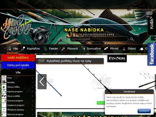rybářské potřeby - eshop hurá na ryby, brno. nabízíme široky sortiment od firem delphin, mivardi, rapala, giants fishing, trabucco, wychwood, mikbaits, nikl, carpservis, mivardi, delphin, ngt a další..