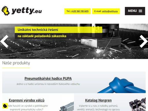vyrábíme a dodáváme průmyslová řešení: pneumatické pohony, ventily, tlakové snímače, technologie na úpravu vzduchu, šroubení, hadice. prohlédněte si katalog. 
