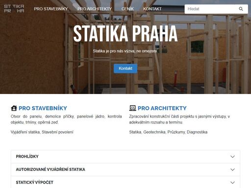 statické posudky projektů pro stavebníky i architekty v praze i okolí. široká škála služeb od vyjádření statika pro stavební povolení až po zpracování konstrukční části projektu ve spolupráci s architekty.