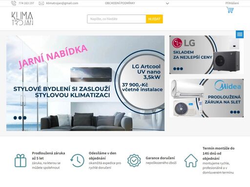 vítejte v našem obchodě. v případě nejasností či dotazů nás neváhejte kontaktovat, rádi vám poradíme. 
?? 774 163 197                                                     ??  klimatrojan@gmail.com 