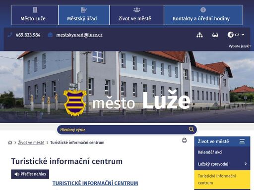 oficiální stránky města luže