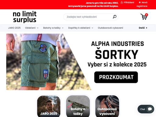 no limit surplus je váš dodavatel streetového a outdoorového oblečení. máme velký výběr oblečení a doplňků.