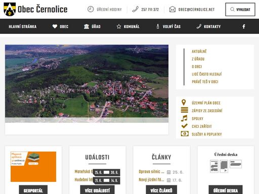   - obec černolice