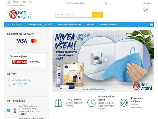 nevrtáme! obchod s produkty které pevně drží i bez vrtání. jste připaveni nahradit hřebíky a šrouby?