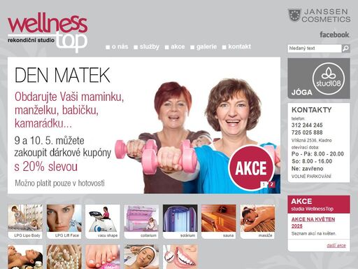 studio wellnesstop kladno spa a wellness služby: masáže, kosmetika, manikúra, pedikúra, solárium, sauna, power plate