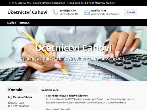 účetnictví cahovi