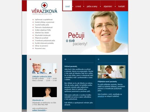 mudr. věra ziková - zubní ordinace: preventivní a záchovná stomatologie, estetická stomatologie, protetika