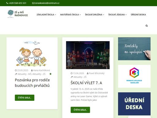 jsme vesnickou školou v údolí nádherné beskydské přírody.