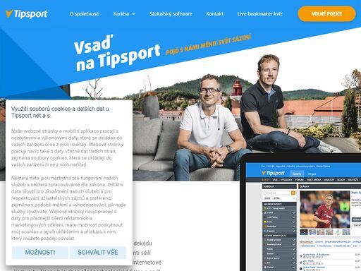 jsme otevřená a proklientská sázkovka. už třetí dekádu inovujeme prostředí kurzového sázení. vsaď na tipsport. pojď s námi měnit svět sázení.