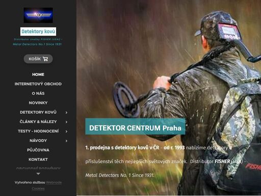 detektor centrum praha - prodej půjčovna. od roku 1993 nabízíme detektory a příslušenství světových značek. detektor kovu fisher, minelab, tesoro, c.scope, golden mask, nokta.