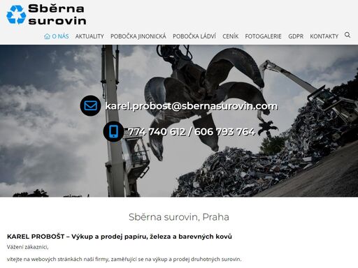 výkup a prodej papíru, železa a barevných kovů praha  5,8