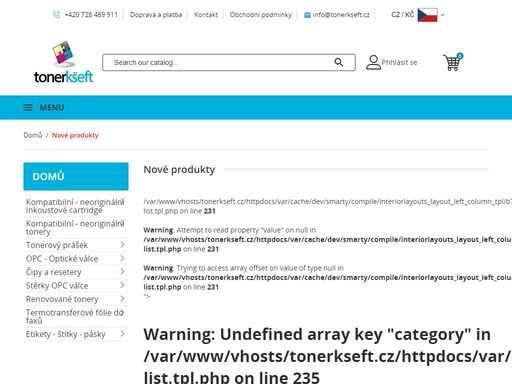 náplně do tiskáren, komptibilní tonery, kompatibilní cartridge, kompatibilní etikety, levné tonery | tonerkšeft.cz