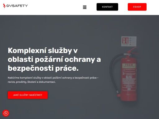 nabízíme komplexní služby v oblasti požární ochrany a bezpečnosti práce - revize, prověrky, školení a dokumentaci.