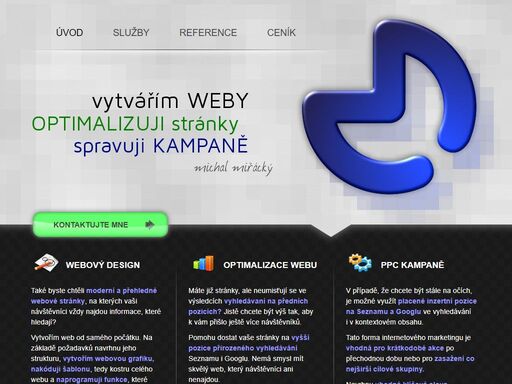 tvorba webů a internetový marketing ve formě optimalizace i placené reklamy. stručný přehled nabízených prací.