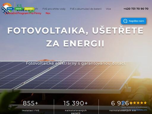 pořízením fotovoltaiky ušetřete na energiích až 65 000 kč ročně. navíc vyřídíme dotaci až 250 000 kč a fotovoltaickou elektrárnu instalujeme na klíč pro váš konkrétní rodinný dům.