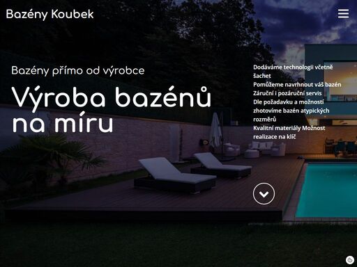 www.bazenykoubek.cz