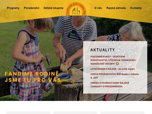 centrum pro rodinu ráj