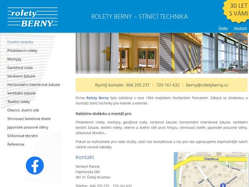 rolety, žaluzie a stínící technika český krumlov