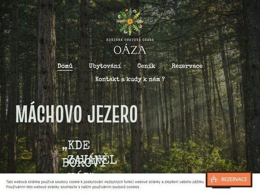 levné ubytování v zařízených chatkách u máchova jezera v obci staré splavy.