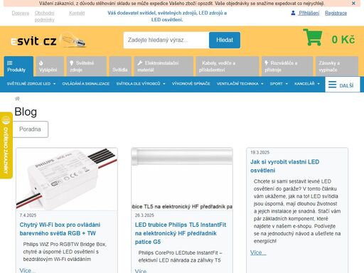 svítidla, světelné zdroje led, elektrické vytápění, elektromateriál a kabely. návrhy a projekty osvětlení