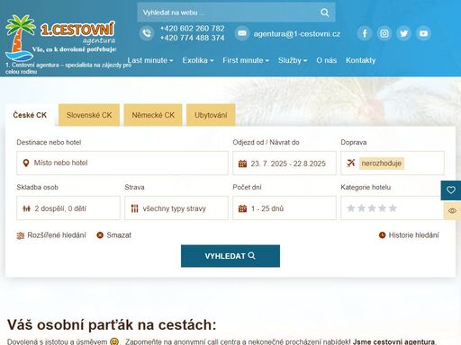 www.1-cestovni.cz