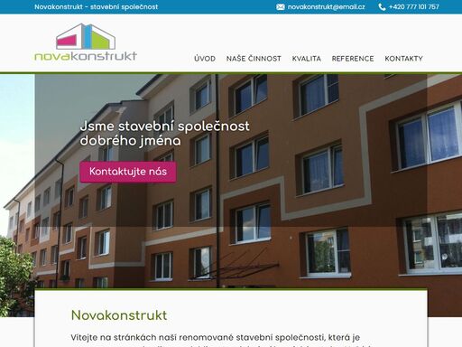 novakonstrukt, stavební společnost dobrého jména