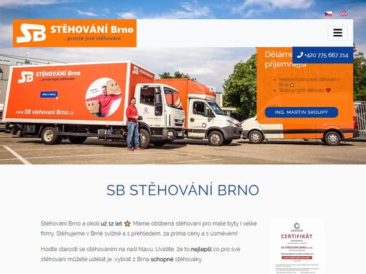 stěhování brno a okolí už 12 let ? máme oblíbená stěhování pro malé byty i velké firmy. stěhujeme v brně svižně a s přehledem, za prima ceny a s úsměvem!