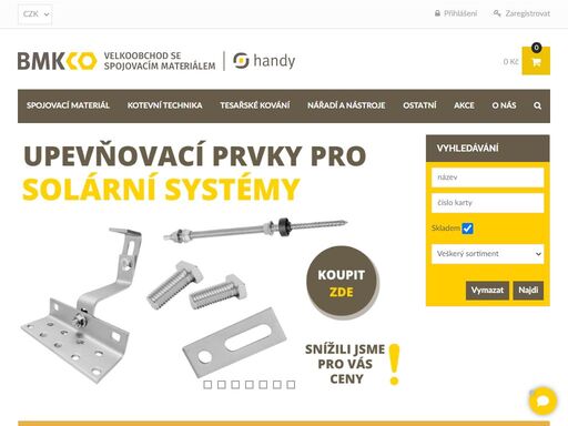 velkoobchod se spojovacím materiálem.podívejte se na naši nabídku spojovacího materiálu. široký výběr, příznivá cena, rychlá dostupnost