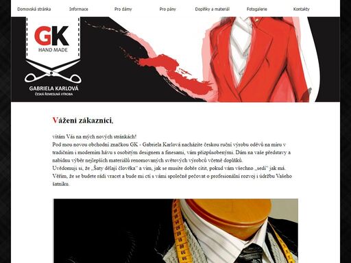 krejčovský ateliér praha, ruční práce, kvalita, tradice