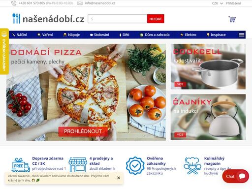 váš český e-shop s kvalitními domácí potřebami a kuchyňskými spotřebiči. vše pro vaření, pečení, úklid, organizaci a skladování v domácnosti. zasíláme také do zahraničí. doprava zdarma od 1500 kč.